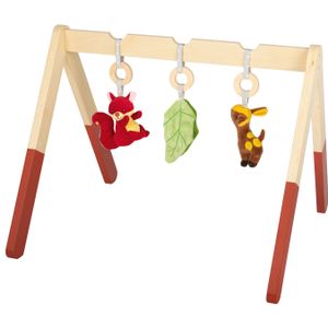 Kuniboo Kinder Holz Spielbogen Eichhörnchen/Reh mit 3 Plüschanhängern