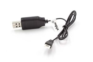 vhbw USB Ladekabel kompatibel mit Hubsan H107L C, H107L C D, U816, V930, V977, X4 H107 Drohne, Quadcopter - 50cm Ersatzkabel