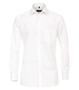 Casa Moda - Modern Fit - Bügelfreies Herren Hemd mit extra langem Arm (69 cm) in verschiedenen Farben (006539), Größe:42, Farbe:Weiß (000)
