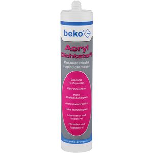 Beko Acryl-Dichtstoff 310 ml weiß Fugendichtmasse Überstreichbar