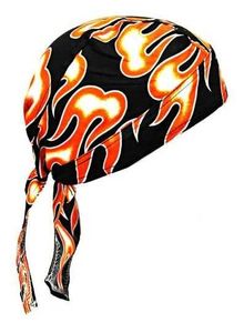 Bandana Kopftuch Feuer Flammen orange, Bandana Headscarf fire Flame orange, Bandana pañuelo en la cabeza Llamas de Fuego Naranja