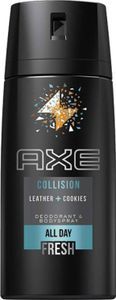 Axe Deodorant Bodyspray Collision Leather + Cookies 48H, 150 ml