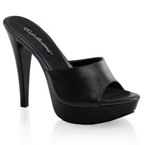 COCKTAIL-501L Damen Slipper von Fabulicious, Schwarz EU 44, US 14