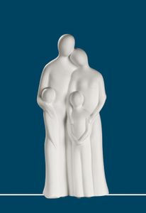 GILDE Francis, figurka, rodina, "Rodinná harmonie", keramika, krémová, , v. 45 cm 30379
