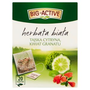 Big-Active Weißer Tee mit Thai-Zitrone und Granatapfelblüte (20 Beutel X 1.5G) 30G