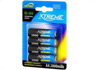 XTREME Baterie R6 Ni-MH  AA 2800mAh dobíjecí, blistr 4ks