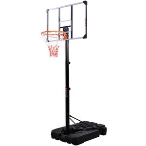 Basketballständer Basketballkorb Verstellbarer Basketballkörbe mit Ständer Rollen Höhenverstellbar von 225 bis 305cm Tragbarer Outdoor Basketballanlage für Erwachsene Kinder