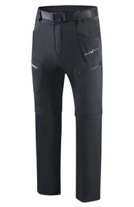 BLACK CREVICE - Herren Wanderhose mit abnehmbaren Beinen - Zip-Off | Farbe: Schwarz | Größe: S