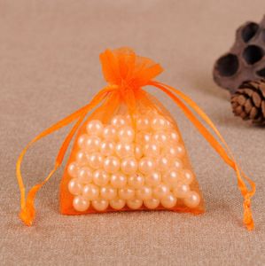 INF 100er-Pack Organzabeutel für Schmuck Orange