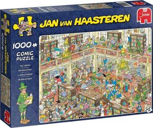 Jumbo 19092 Jan van Haasteren Die Bibliothek,1000 Teile Puzzle