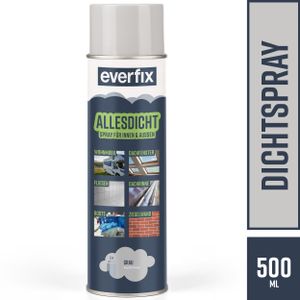 EVERFIX Allesdicht Spray (500 ml, grau) Dichtspray wasserdicht, Flüssigkunststoff, flüssiger Kunststoff zur Abdichtung