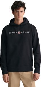 Gant Printed Graphic Kapuzenpullover Schwarz XS Mann Schwarz XS Gant Printed Graphic Kapuzenpullover Schwarz XS Mann Schwarz XS