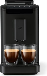Tchibo Kaffeevollautomat Esperto2 Caffé Espresso und Caffè Crema - mit 2-Tassen-Funktion, Kaffeemaschine mit Touch-Display und Direktauswahl, einstellbare Kaffeestärke, Limited Edition, All Black