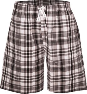 Cargo Bay Lounge Shorts für Herren Gewebt Kariert 1873 (M) (Grau Karo)