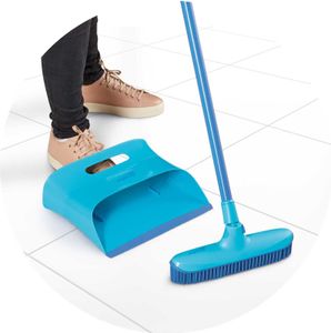 Spontex Catch & Clean Kehrbesen mit Gummiborsten, Besen, Universalbesen, Bodenkehrer, Haushaltsbesen, Gummibesen