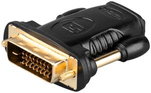 Wentronic A 333 G (HDMI 19pin F/DVI-D 24+1pin M), 19 pin HDMI F, DVI-D 24+1pin M, männlich/weiblich
