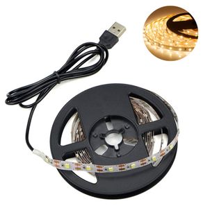 2m LED Streifen SMD 2835 USB TV Hintergrundbeleuchtung Lichtband Lichtleiste, Warmweiß