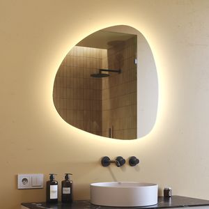 Moderne Ozdobne Nepravidelné zrkadla na stenu s podsvietenim LED 74x74 cm | Farba LED: Biela neutrálna 4500K | JAJ221 Moderne Ozdobne Nepravidelné zrkadla na stenu s podsvietenim LED 74x74 cm | Farba LED: Biela neutrálna 4500K | JAJ221