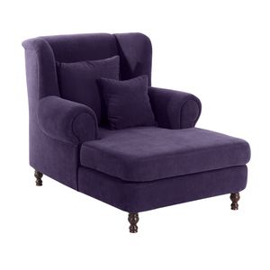 Max Winzer Mareille Big-Sessel inkl. 2x Zierkissen 55x55cm + 40x40cm - Farbe: violett - Maße: 103 cm x 149 cm x 103 cm; 2902-754-2051798-F07