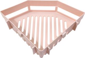 Wandmontiertes Lagerregal, Eck-Duschregal, stark belastbar, einfach zu installieren, abnehmbarer Duschregal-Organizer mit Ablaufloch