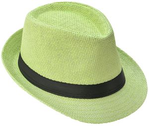 Panama Hut Fedora Strohhut Gruen 54