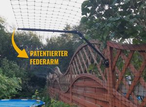 Katzenzaun Cat-Proof - 15 Meter Umbau-Set komplett mit patentierten Federarmen