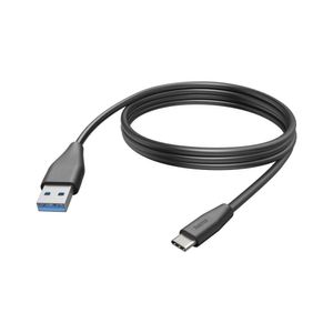 Ladekabel, USB-C - USB-A, 3 m, Schwarz (00201597)