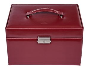 Sacher Schmuckschatulle New Classic Jewellery Case Lena Red dunkelrot