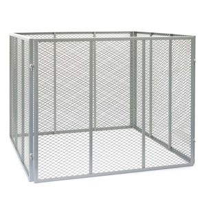 Kompostownik Wiltec 100 x 100 x 80 cm, kompostownik ogrodowy z metalowej siatki, pojemnik na 800 litrów kompostu, kompostownik na odpady organiczne