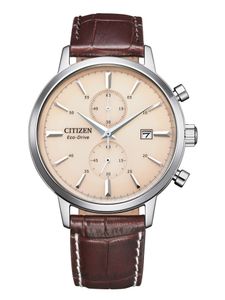 Zegarek męski Citizen CA7061-26X Eco-Drive Solar Chronograph brązowy/beżowy