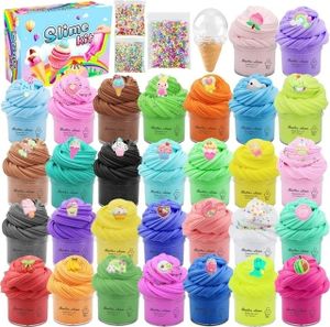 30er-Pack Butterschleim-Set, Mini-Schleim mit Duft für Kinderpartys, dehnbarer, nicht klebender, weicher Schleim zum Stressabbau