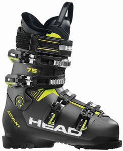 Head Herren Skischuh Ski Schuh Advant Edge 75 X grau schwarz gelb, Größe:28.5