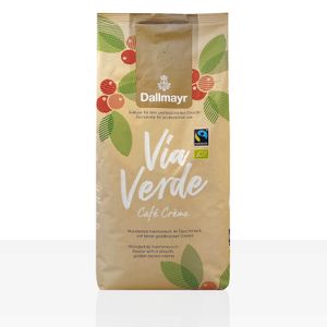 Dallmayr Via Verde Café Crème Bio Fairtrade - 1kg Kaffeebohnen, 100% Arabica