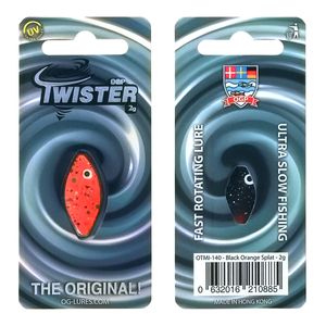 OGP Spoon Twister 2g Black Orange Splat