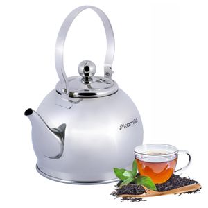 1 L Teekanne mit Teesiebeinsatz Edelstahl Premium Tee Geschenk Teewarmer Teebereiter