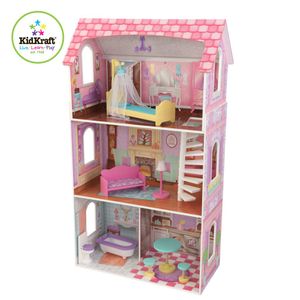 KidKraft 3-piętrowy domek dla lalek Penelope 64,8 x 33 x 111,8 cm 65179