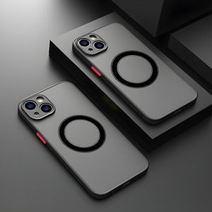 Magsafe Handy Hülle für Apple iPhone 13 mini Schutzhülle Magsafe Magnet Cover Bumper Kameraschutz Case Farbe: Schwarz
