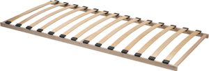 Stabiler Lattenrost 90 x 190 cm, Holzlatten aus 100% Buche, Kopfteil nicht verstellbar, für jedes Bett und jede Matratze kompatibel, 14 Federleisten,