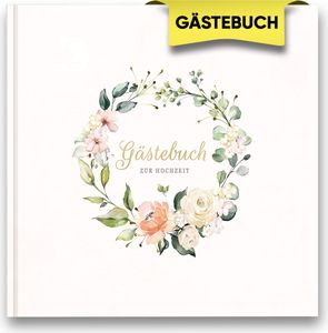 Hochzeitsbuch Gästebuch zur Hochzeit | Hochzeitsalbum - Hardcover | 21x21cm | 120 Seiten
