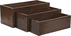 Satz Blumentöpfe Home ESPRIT Gold Aluminium 100 x 43 x 40 cm