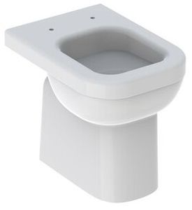 Geberit Stand-Tiefspül-WC Square RENOVA COMFORT erhöht, teilgeschlossene Form weiß