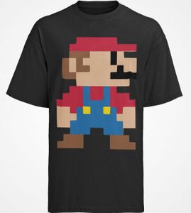 Retro Bio Herren T-Shirt Super Mario Retro Yoshi Luigi Nintendo Game Spiele Pilz