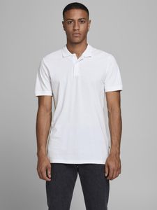 Pánské polo triko Slim Fit JJEBASIC 12136516 White, L