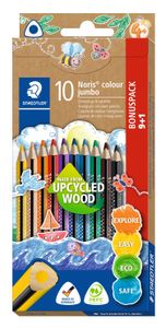 STAEDTLER Dreikant-Buntstift Noris colour jumbo 9+1 Etui