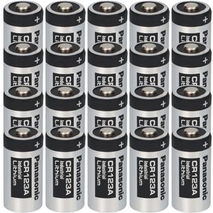 20er Pack Panasonic CR123 / CR123A 3V Lithium Hochleistungs- Batterie für professionelle Anwendungen - Neueste Kraftmax Generation