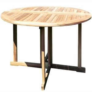 Skládací stůl Savona kulatý z teakového masivu od Teako Design
