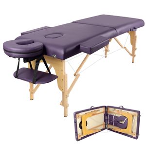Treeboy®Massage Table Masážne lôžko Spabett 73 palcov dlhé prenosné 2 sklápacie s nastaviteľnou výškou tvárového vankúša s prepravnou - fialová Treeboy®Massage Table Masážne lôžko Spabett 73 palcov dlhé prenosné 2 sklápacie s nastaviteľnou výškou tvárového vankúša s prepravnou - fialová