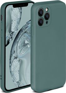 ONEFLOW® Soft Case kompatibel mit iPhone 12 Pro Max - Hülle aus Silikon, Petrol