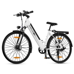 26'' E-Bike, Elektrofahrrad Trekkingrad e-City Citybike Fahrrad Qekud K26 mit 36V 12,5Ah Lithium Batterie für große Reichweite