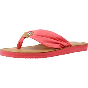 TOMMY HILFIGER Sandalen LEATHER FOOTBED BEACH SA, Rosa:39